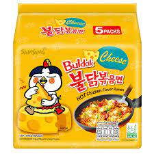 SAMYANG BULDAK RAMEN CHICKEN CHEESE 5X140G  HALAL