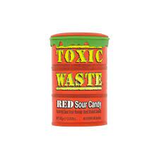 Toxic Waste Red Sour Candy Drum  42 g