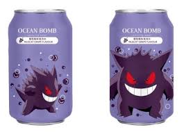 OCEAN BOMB POKEMON GENGAR WHITE GRAPE 330ML