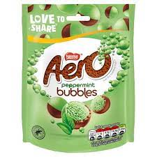 AERO NESTLE PEPPERMINT BUBBLES POUCH - 92G