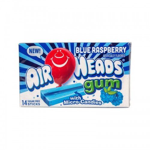 AIRHEADS CHEWING GUM BLUE RASPBERRY 34G