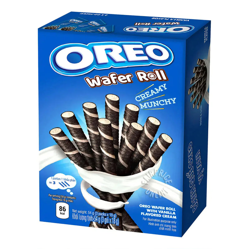 OREO VANILLA WAFER ROLL 54G