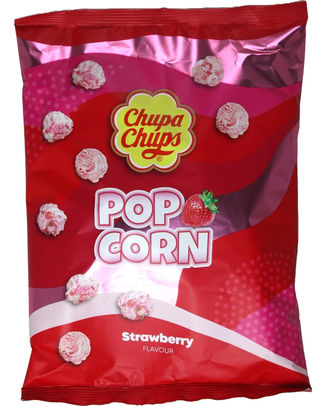 Chupa Chups Popcorn Strawberry 110g