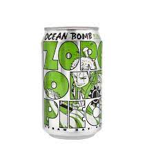 OCEAN BOMB ONE PIECE ZORO SPARKLING WATER HONEY LEMON FLAVOUR 330ML