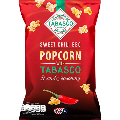 Jimmy's Tabasco Popcorn Mini Bag BBQ 24 gr